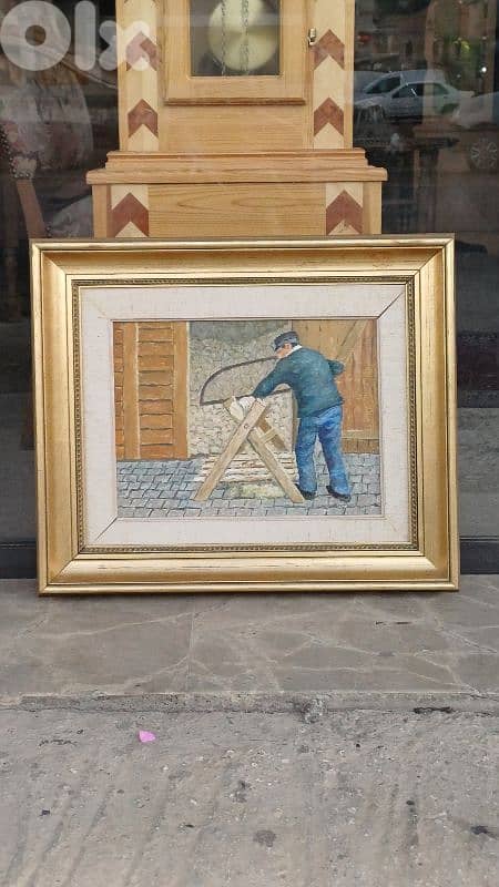 لوحة رسم زيتي اوروبية 0