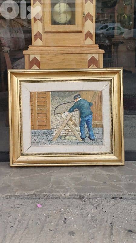 لوحة رسم زيتي اوروبية 1