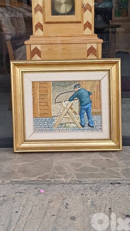 لوحة رسم زيتي اوروبية 6