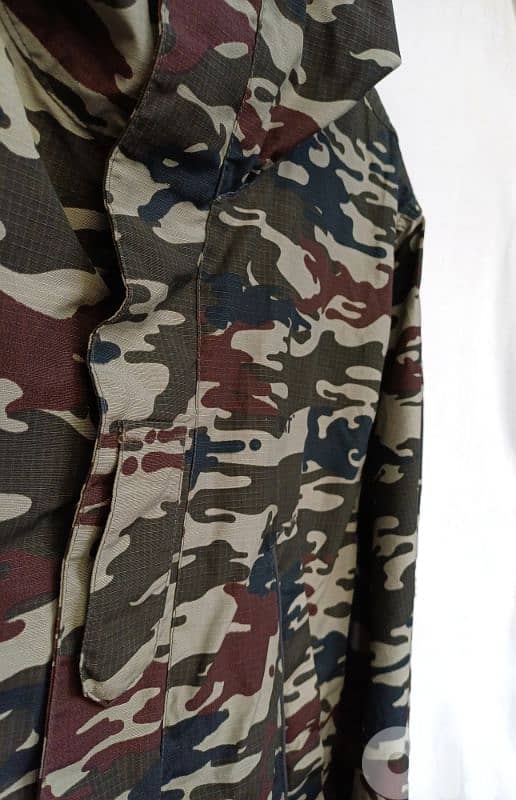 New Without Tags Addict Camouflage Hunting Jacket Hooded Coat Mens L 2