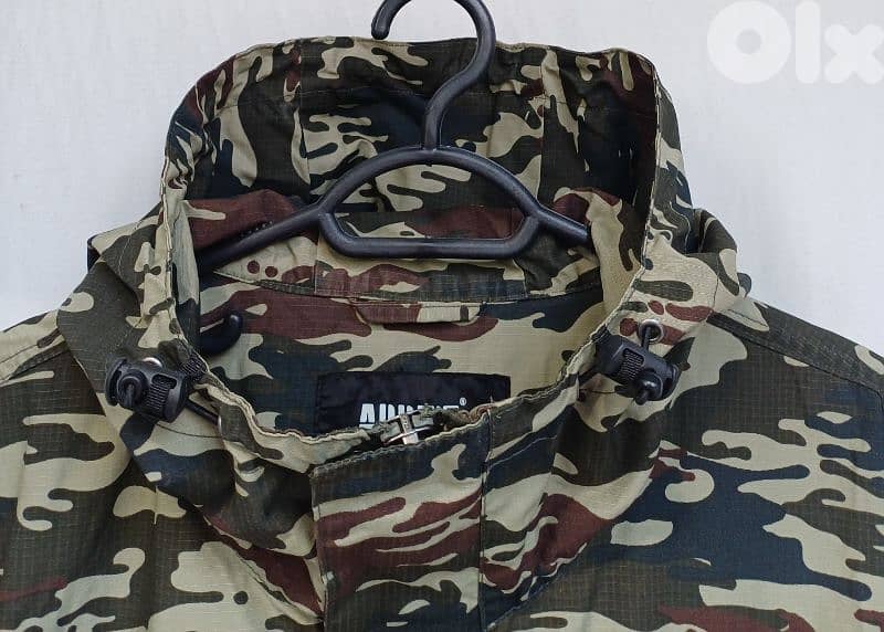 New Without Tags Addict Camouflage Hunting Jacket Hooded Coat Mens L 7