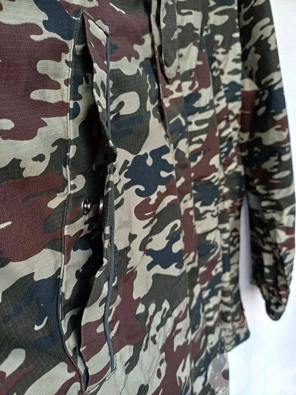 New Without Tags Addict Camouflage Hunting Jacket Hooded Coat Mens L 10