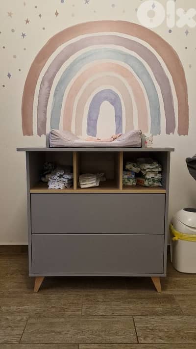 Closet and baby changing table