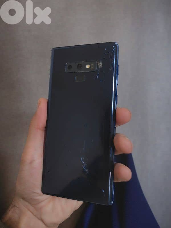 galaxy note 9  هاتف كسر بالشاشة معالج سناب دراحون 2