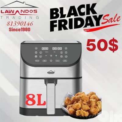 Air Fryer UAKEEN GERMANY 8L digital touch