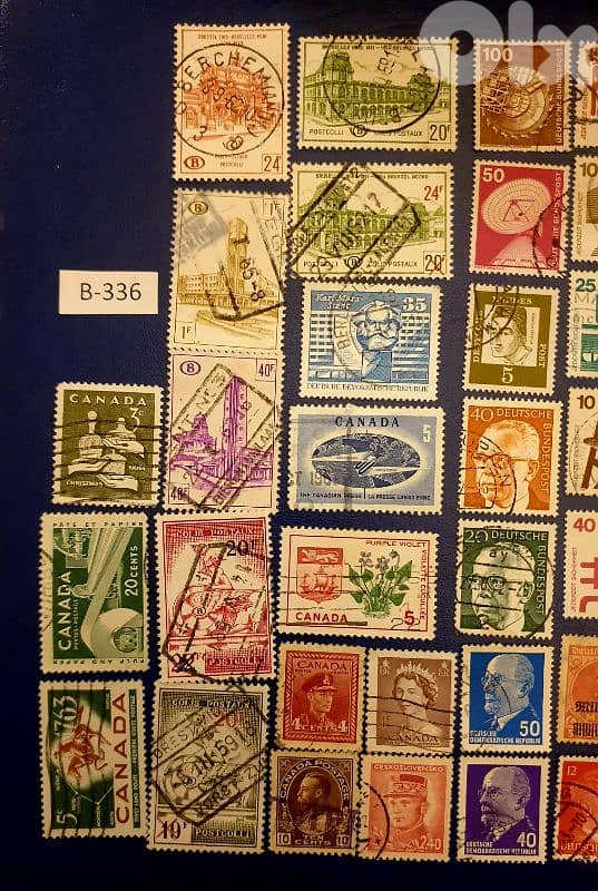 world old 60+ stamps since 1940's Lot# B-336 2