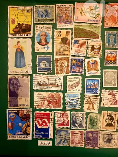 world old 60+ stamps since 1940's Lot# B-259