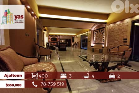 Ajaltoun 400m2 | 100m2 Terrace | Super Unique Property | Luxury | MY |