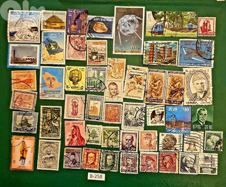 world old 50+ stamps since 1930's Lot# B-258 2
