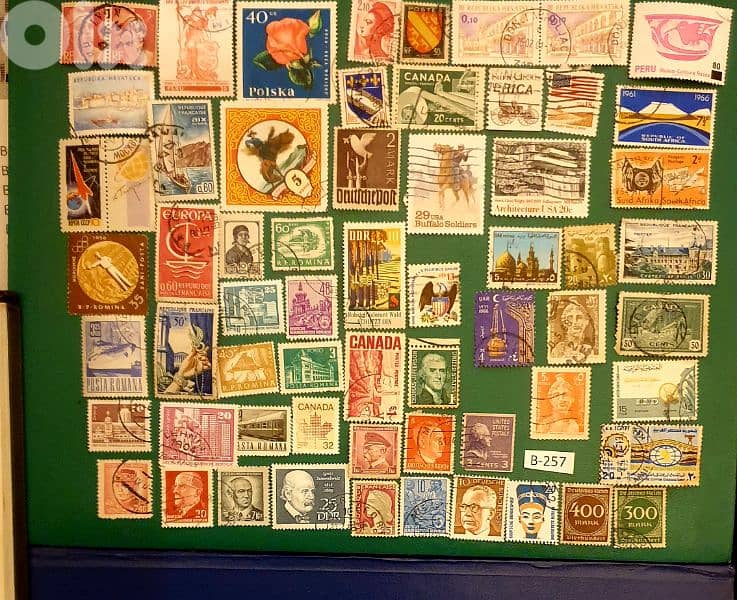 world old 60+ stamps since 1940's Lot# B-257 0