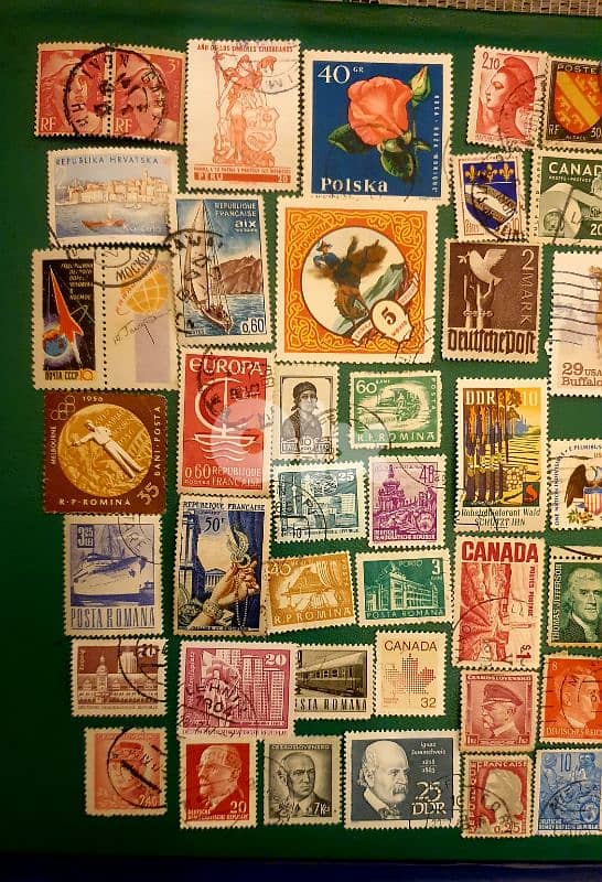 world old 60+ stamps since 1940's Lot# B-257 3
