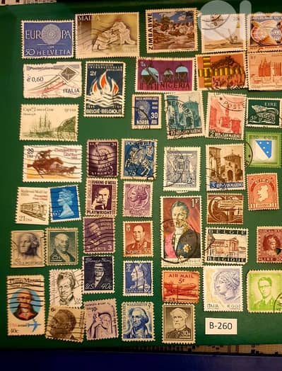 world old 60+ stamps since 1950's Lot# B-260