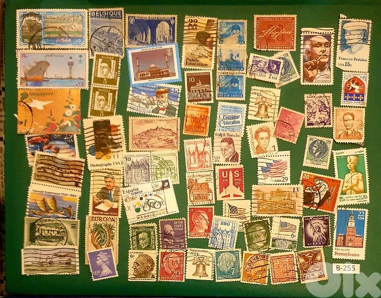 world old 60+ stamps since 1940's Lot# B-255 0
