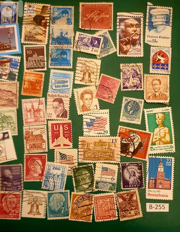 world old 60+ stamps since 1940's Lot# B-255 1