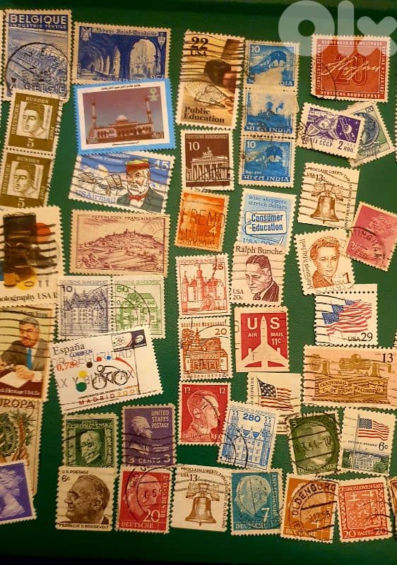 world old 60+ stamps since 1940's Lot# B-255 2