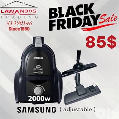 Samsung Vacuum cleaner bagless 2000w adjustable