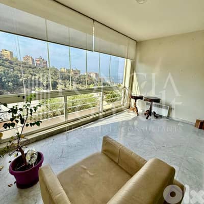 Bright and nice  apartment in  Bsalim, with stunning sea and city view