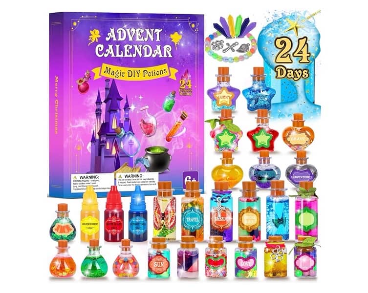 Advent Calendar 2025 for Girls - 24 Days Magic DIY 0