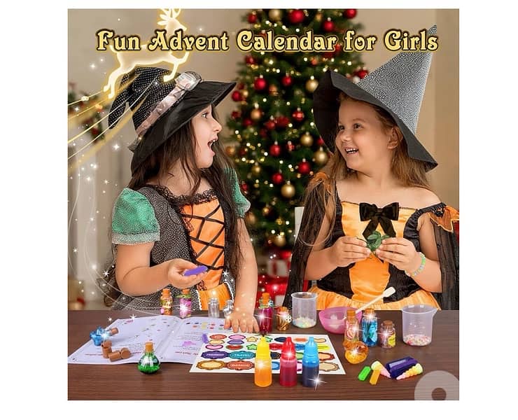 Advent Calendar 2025 for Girls - 24 Days Magic DIY 1