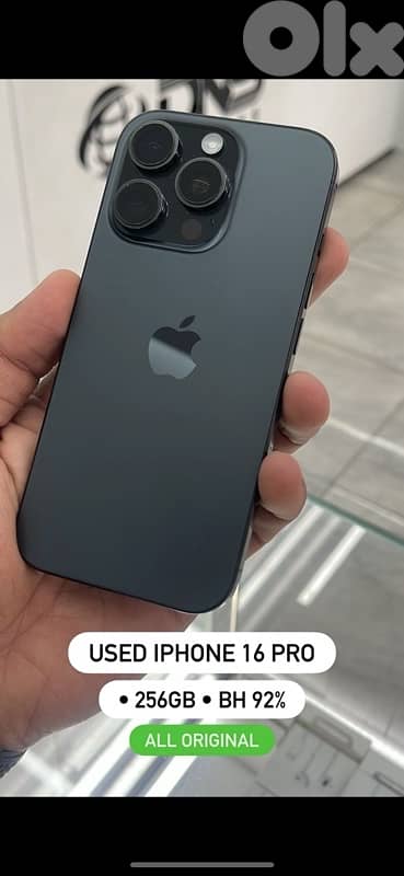 iphone 16 pro 256G BH 93%