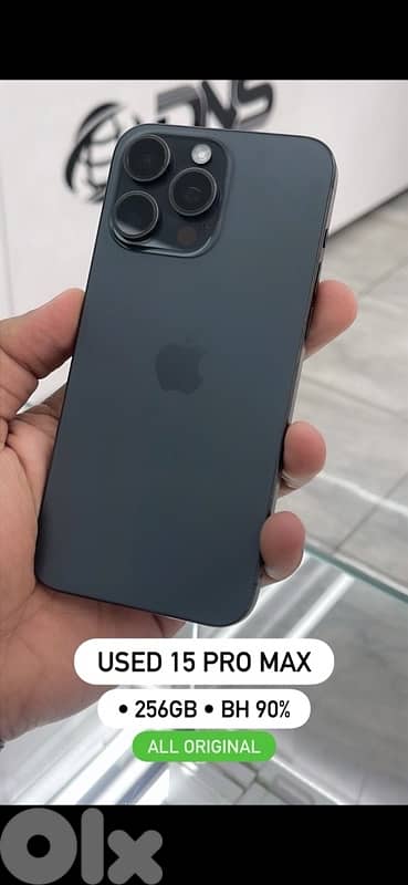 iphone 15 pro max 256G. 90% 0