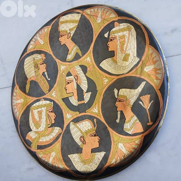 صينية فرعونية نحاس 40 سم 0