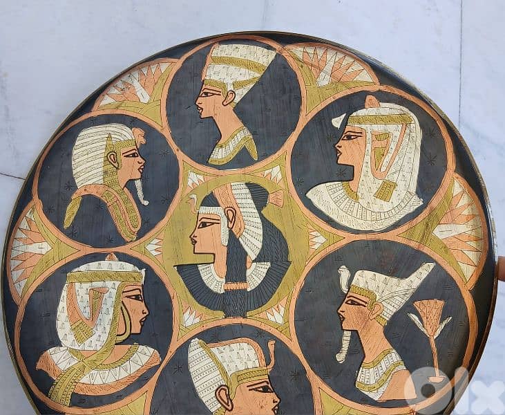 صينية فرعونية نحاس 40 سم 1