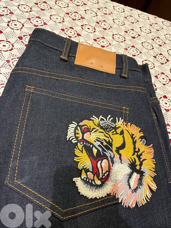Gucci Tiger Denim Jeans 1