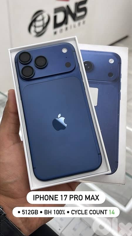 iphone 17 pro max 512G. BH 100% 0