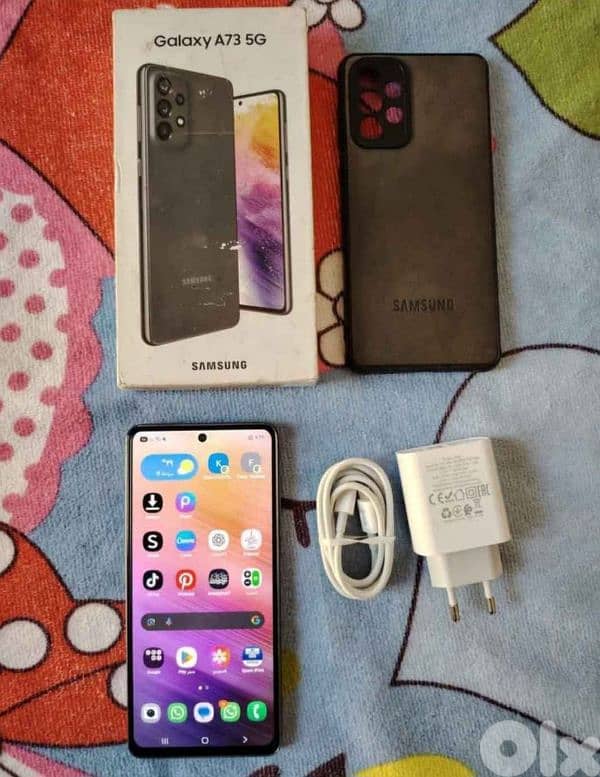 Samsung A73 5g original & Samsung buds 2 & Samsung watch 4 1