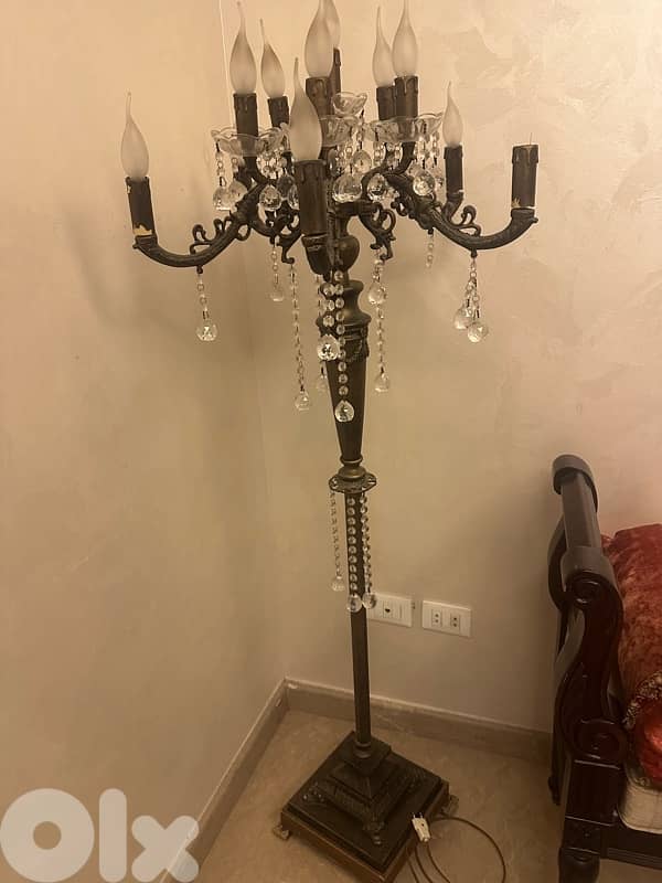 Corner Fancy crystal Light stand 2