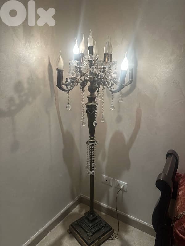 Corner Fancy crystal Light stand 3