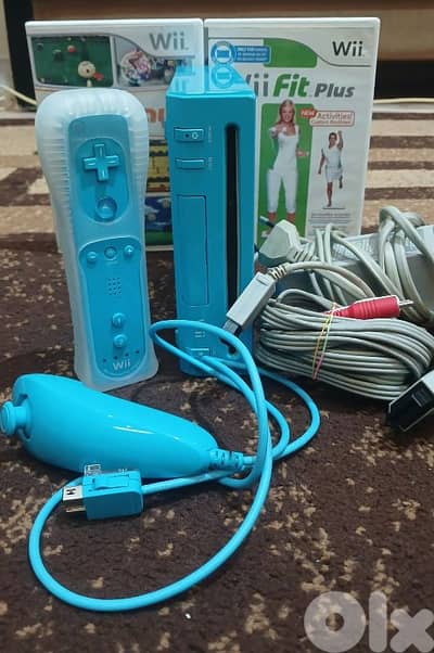 Nintendo Wii light blue
