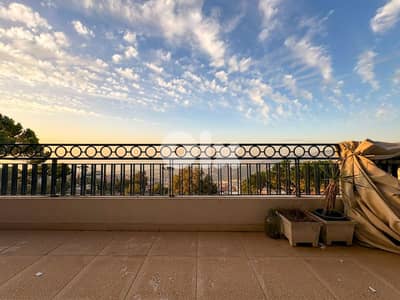 Furnished Apartment in Qornet Chehwane, Metn with Sea + Mountain View