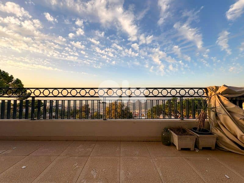 Furnished Apartment in Qornet Chehwane, Metn with Sea + Mountain View 0