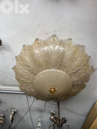 vintage lustre plafoniere murano italy 1970 's ثرية بلفنير مورانو