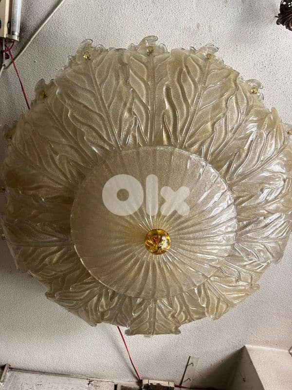 vintage lustre plafoniere murano italy 1970 's ثرية بلفنير مورانو 1