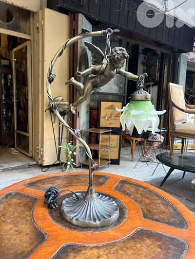 French lamp bronze desk antique لمبادير برونز فرنسي شغل مميز جداا