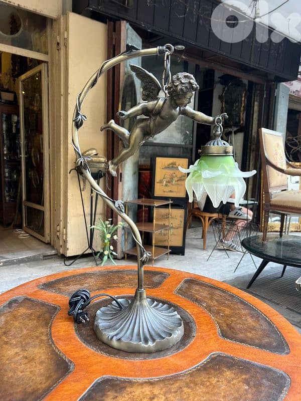 French lamp bronze desk antique لمبادير برونز فرنسي شغل مميز جداا 0