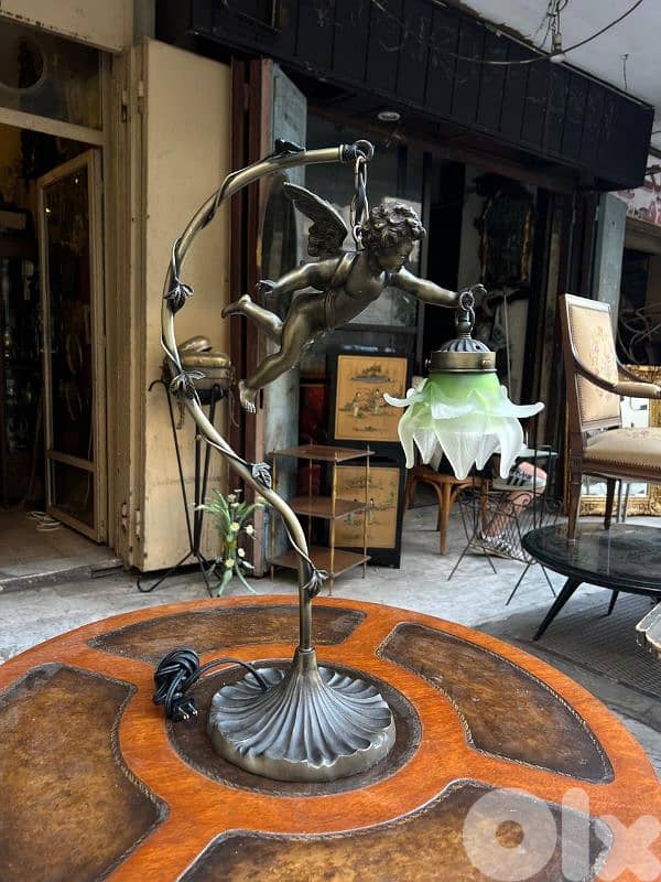 French lamp bronze desk antique لمبادير برونز فرنسي شغل مميز جداا 3