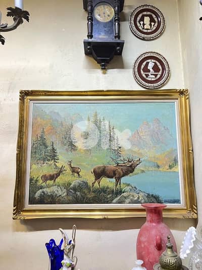 French tableau Christian ziebold signee تابلو لوحة فرنسية ممضية اصلية