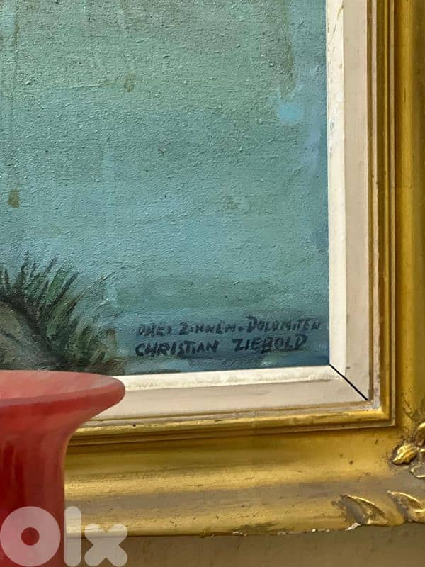 French tableau Christian ziebold signee تابلو لوحة فرنسية ممضية اصلية 3