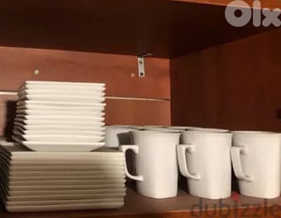 white italian mugs  with saucer