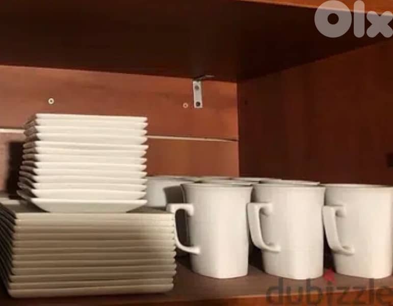 white italian mugs  with saucer 0