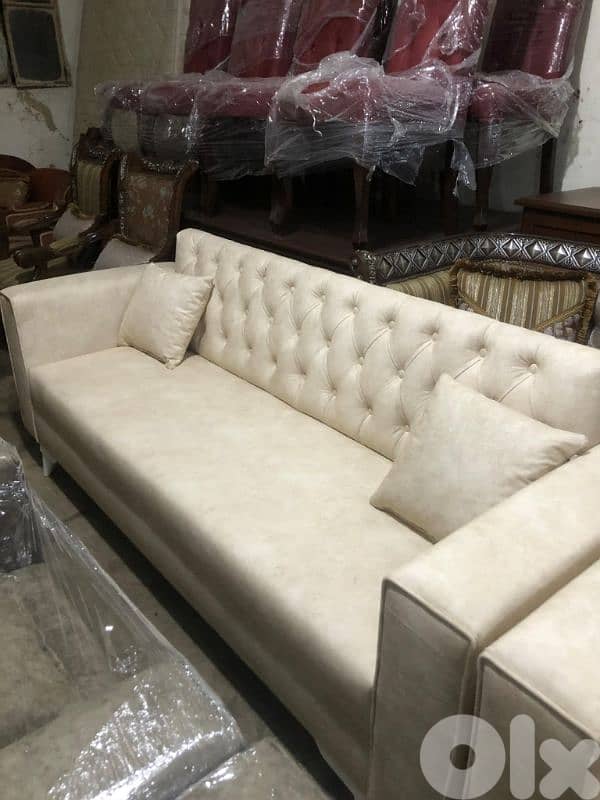 طقم كنبايات شغل توصاية خشب شوح اسفنج إكسترا جديد 1