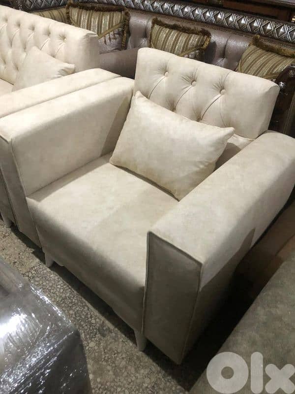 طقم كنبايات شغل توصاية خشب شوح اسفنج إكسترا جديد 4