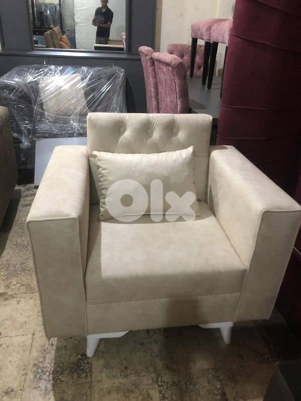 طقم كنبايات شغل توصاية خشب شوح اسفنج إكسترا جديد 5