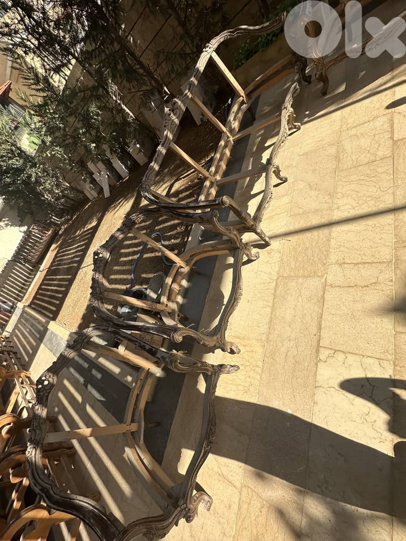 Unfinished furniture wood sofas 3