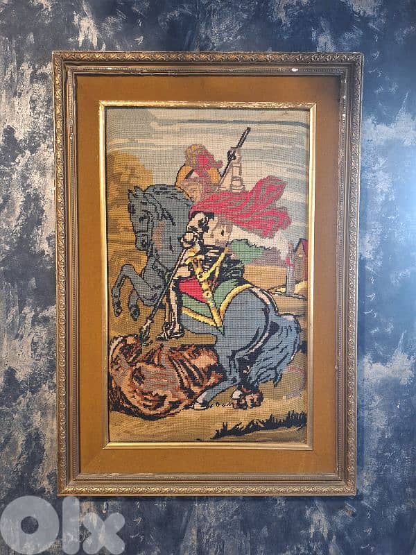 vintage aubisson handmade tablue 1