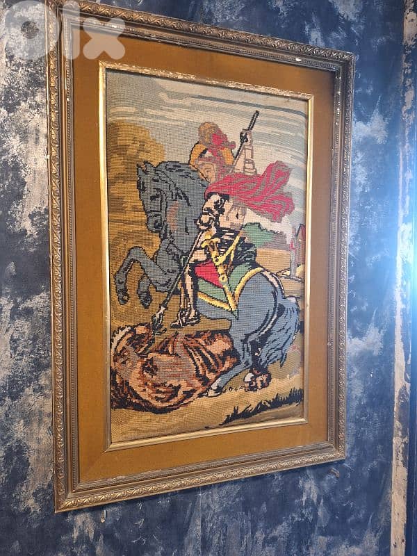 vintage aubisson handmade tablue 2